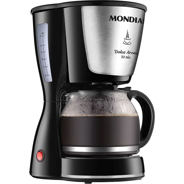 Cafetera Eléctrica Mondial C-37 JI-30X Dolce Arome INOX - 800W - Hasta 30 Tazas - 220V 50/60Hz - Rosa