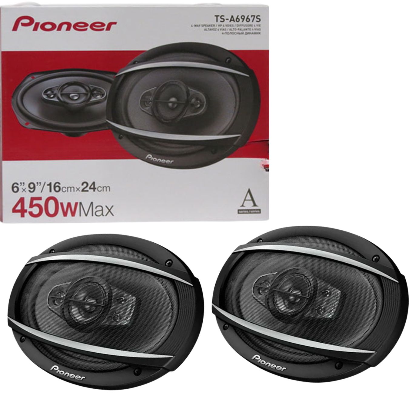 Altavoz Pioneer TS-A6968S - 90W RMS - 4 Vías - 6x9''
