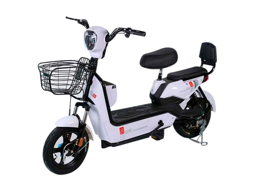 Motocicleta Eléctrica Gicin Bike 8 Max Speed Pro – 500W – 25 km/h – Blanco