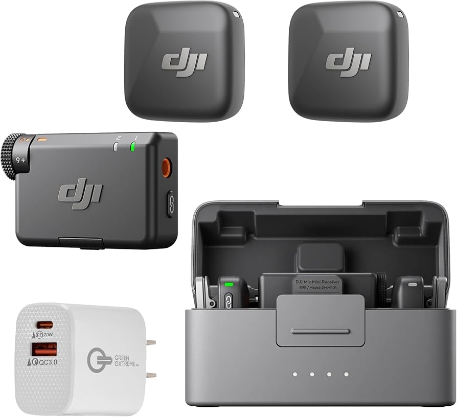 DJI MIC (2 TX + 1 RX + Estuche de Carga) (FCC)