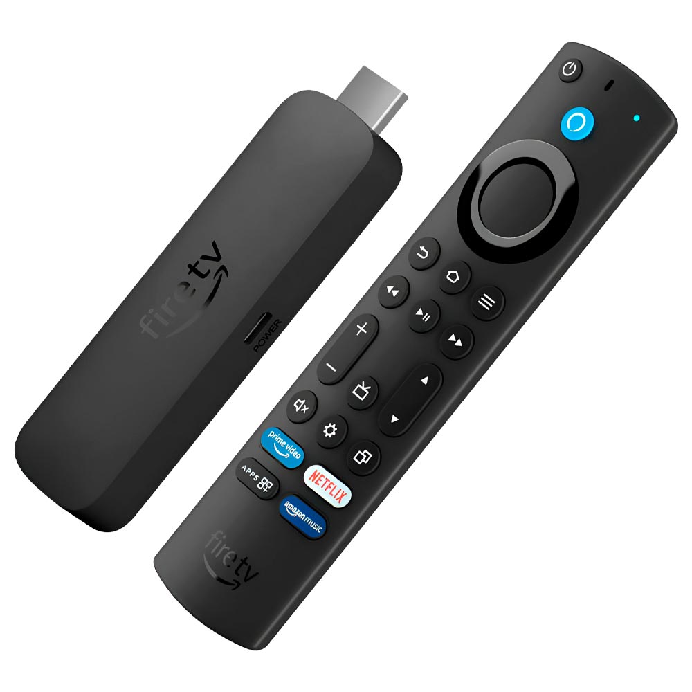 Adaptador Multimedia Amazon Fire Stick - 4K - Wi-Fi/Bluetooth - 2ª Generación - Negro