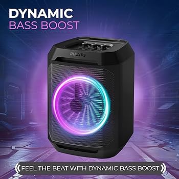 Caja de Sonido Philips TAX2208/00 - USB/SD - Bluetooth - 30W - LED - 8'' - Negro