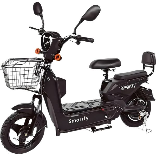 Motocicleta Eléctrica Smartfy BE01B – 500W – 45 km/h – Negro