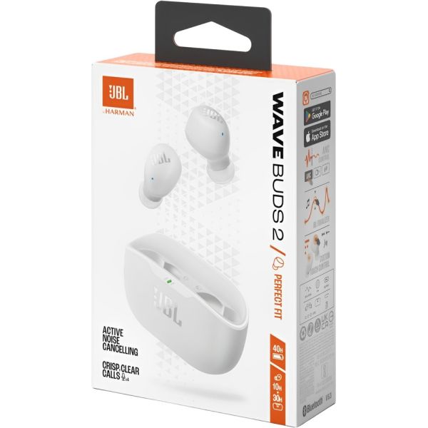 Audífonos JBL Wave Buds 2 – Bluetooth – Blanco