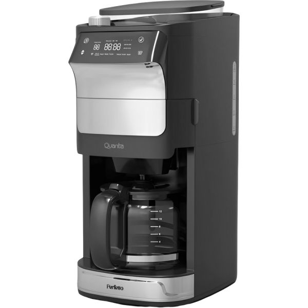 Cafetera Eléctrica Quanta Perfetto QTCAM150 - 1050W - 15L - 2 en 1 - 220V - Negro y Plata