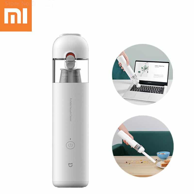 Aspiradora de Polvo Xiaomi Mi Vacuum Mini SSXCQ01XY 4916GL - 120W - Bivolt - Recargable - Blanco