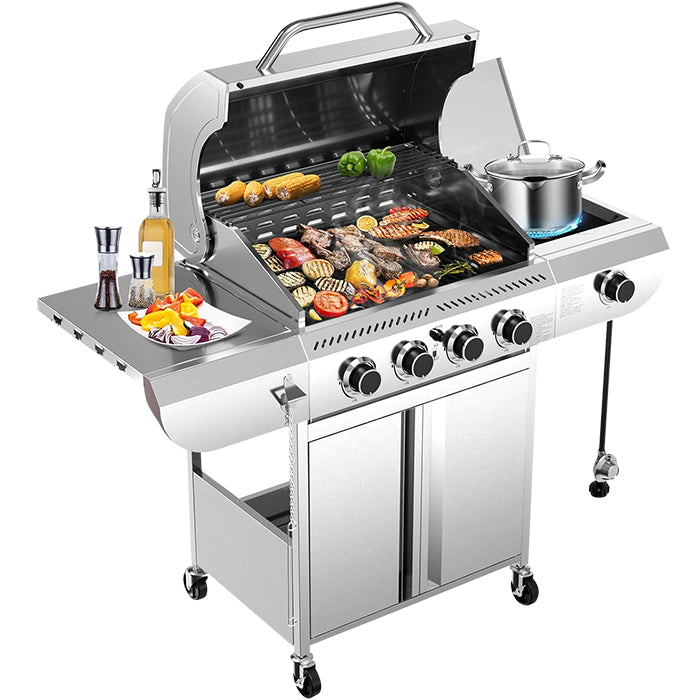 Parrilla a gas HD Play HD-3B/4B - Plata