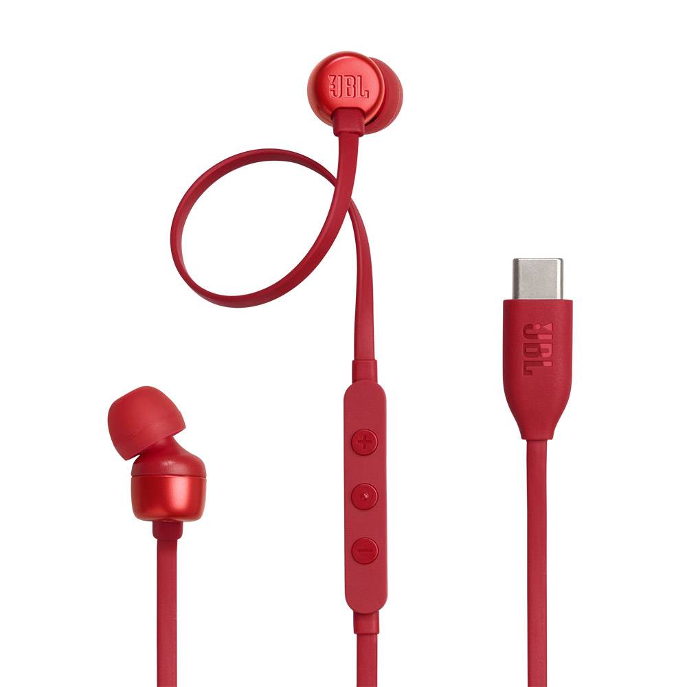 Audífonos JBL Tune 310C – USB-C – Rojo
