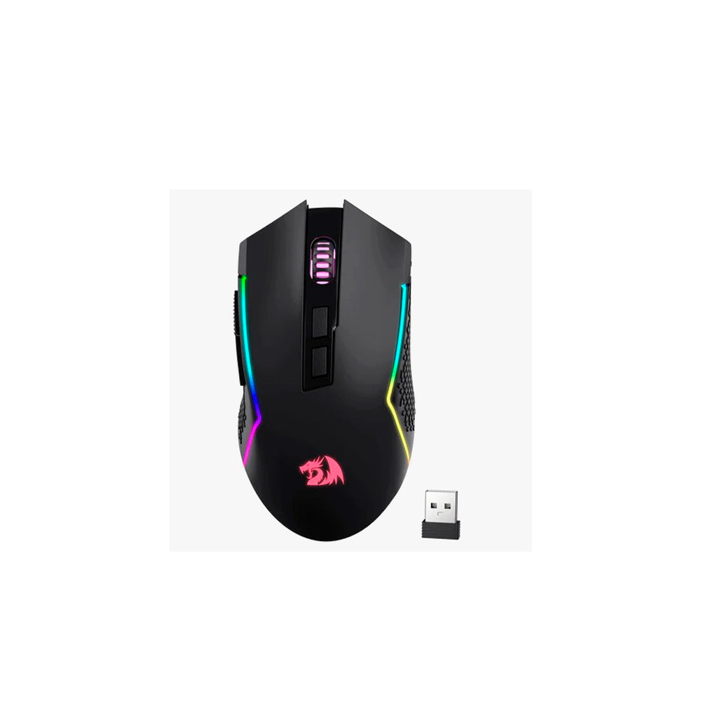 Mouse Gamer Redragon Trident M693-RGB - Inalámbrico - Bluetooth - 8000 DPI - 7 Botones - Recargable