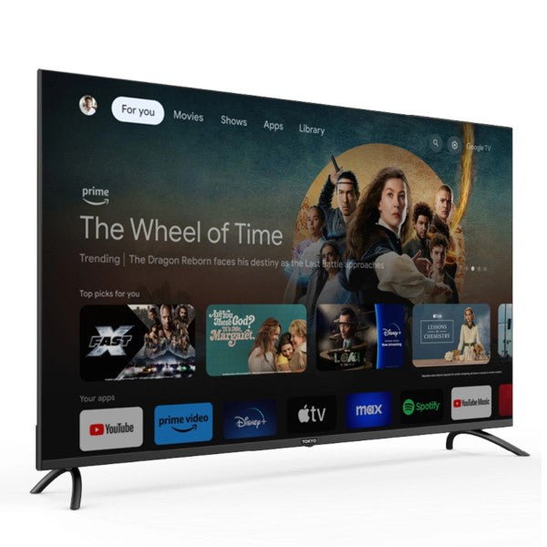 TOKYO TV LED 85" 4K FRAMELESS C/ CHROMECAST + BARRA DE SONIDO C/ SUBWOOFER EX