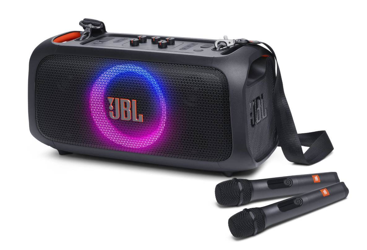 Caja de Sonido JBL Partybox On The Go Essential - Bluetooth - Con Micrófono - 525'' - Negro