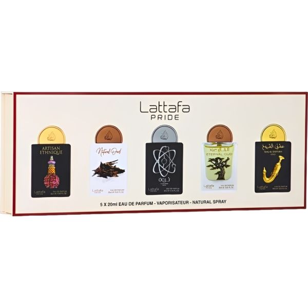 Kit Lattafa Pride Gift Set Box 02 – 5 en 1 – Eau de Parfum – Unisex – 20 ml